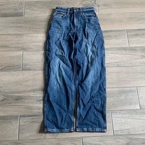 Lee high rise relaxed stovepipe jeans